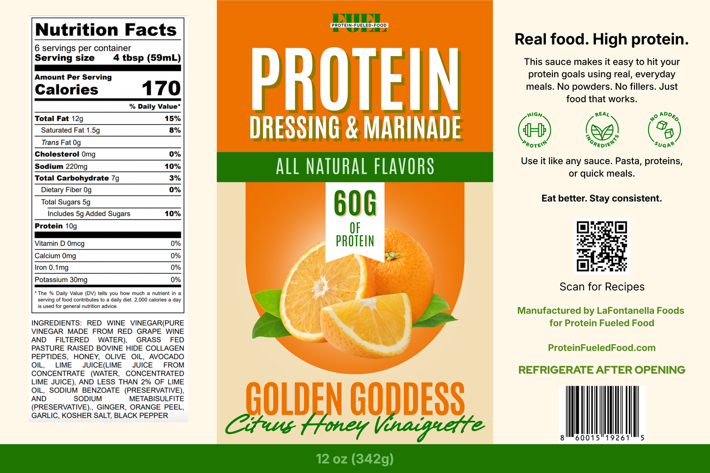 Citrus Honey Vinaigrette (Golden Goddess)