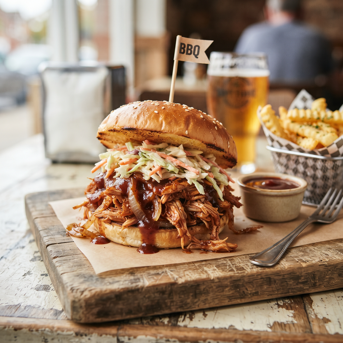 Slow Cooker BBQ Pulled Chicken