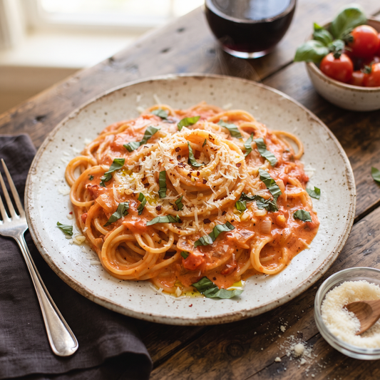 Creamy High-Protein Chickpea Pasta